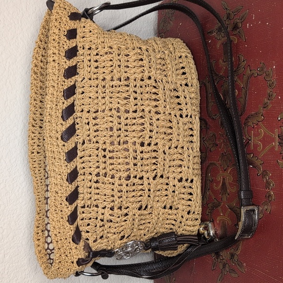Handbags - Brighton Leather and Woven Purse